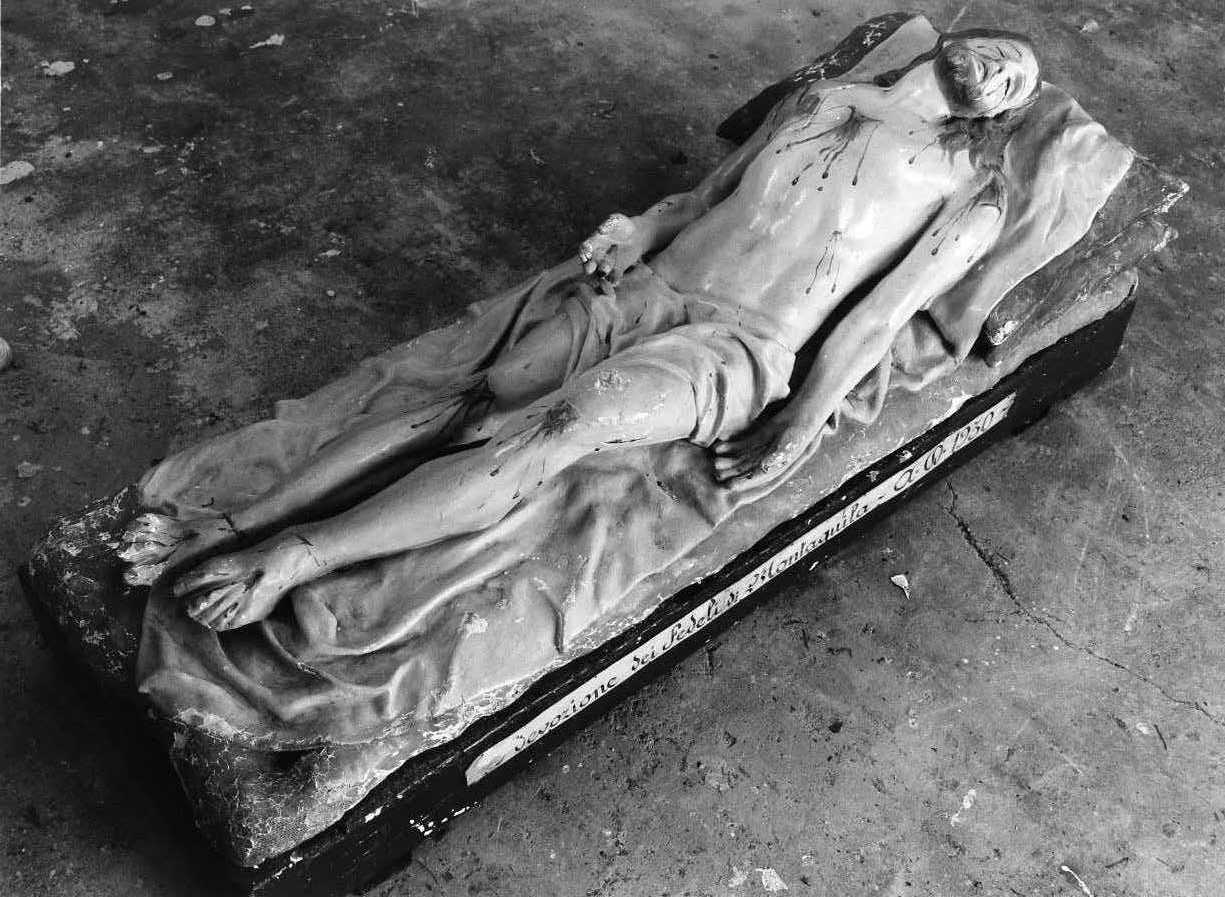 Cristo morto (statua) - bottega molisana (sec. XX)