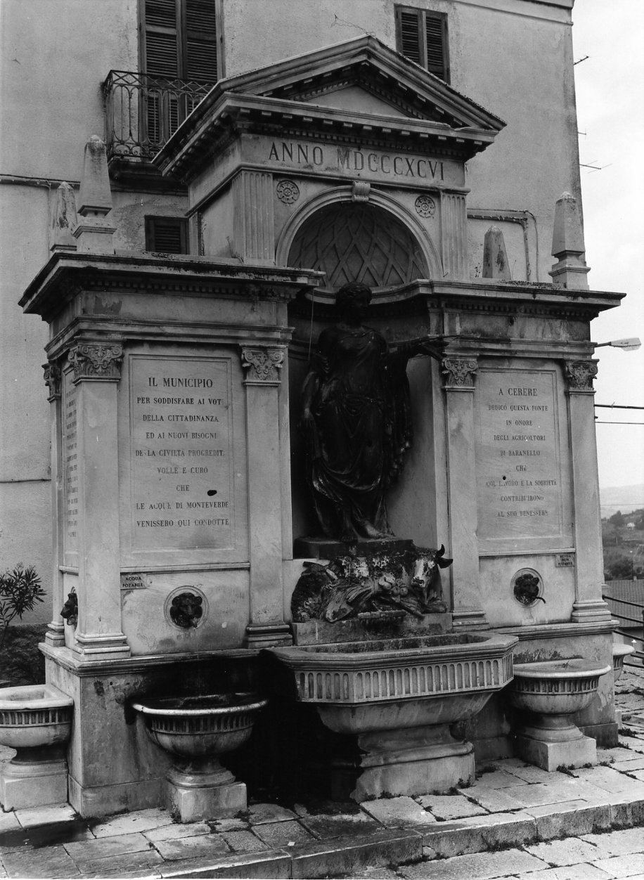 Cerere (statua) di Barone Giuseppe (attribuito) (sec. XIX)