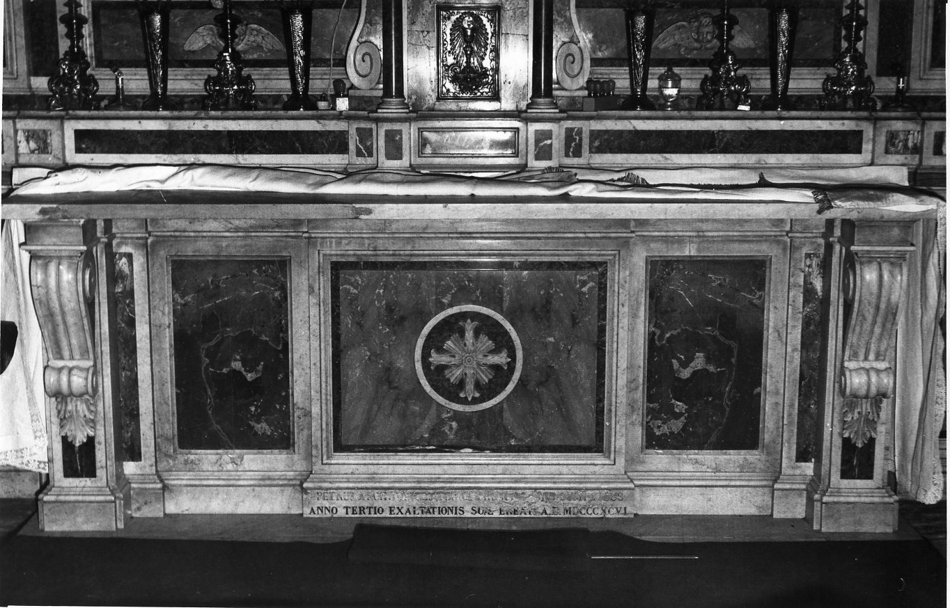 paliotto, elemento d'insieme - bottega Italia meridionale (sec. XIX)