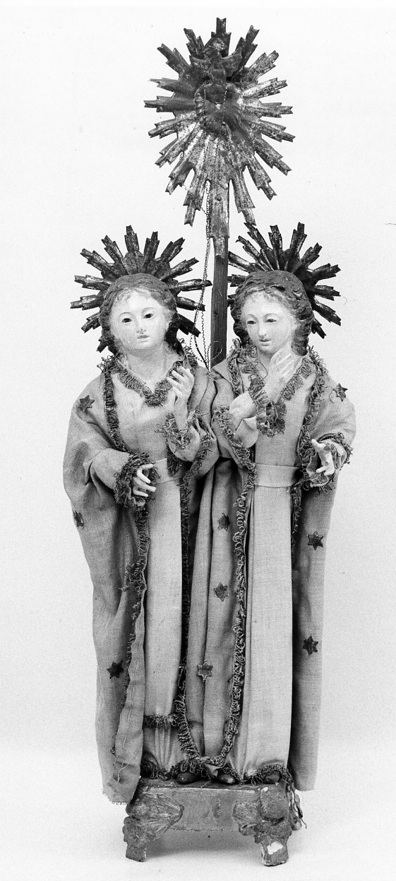 martirio di San Cosma e San Damiano (statuetta devozionale, opera isolata) - bottega Italia meridionale (fine/inizio secc. XIX/ XX)