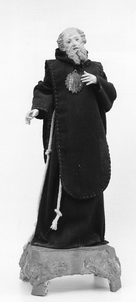 San Francesco di Paola (statuetta devozionale, opera isolata) - bottega napoletana (secc. XVIII/ XX)