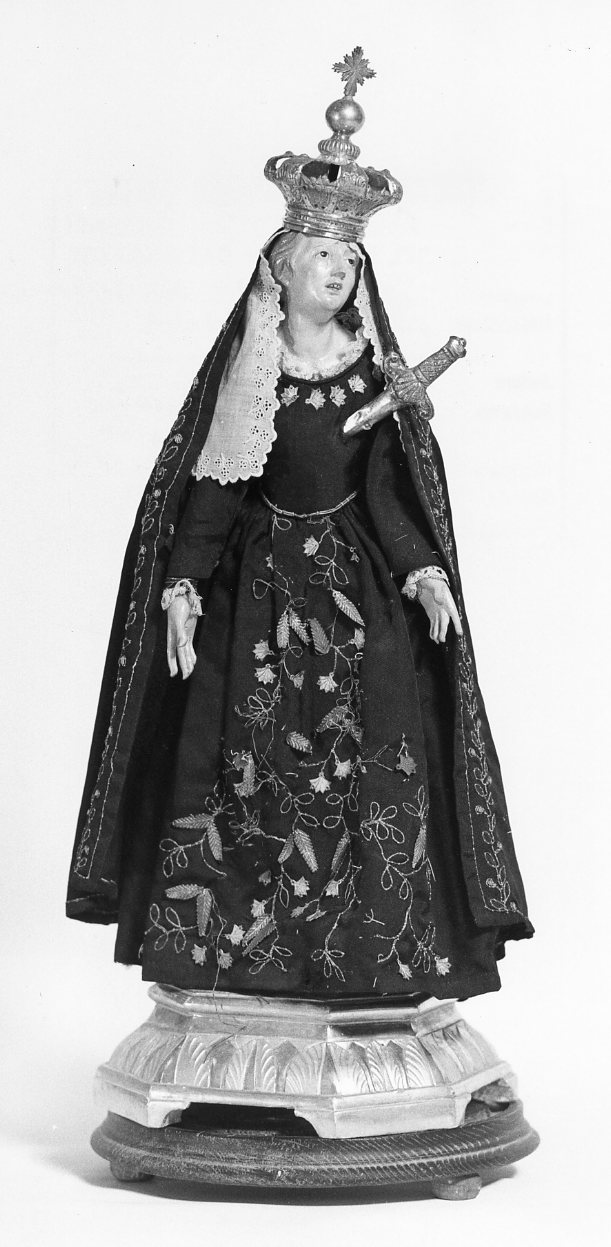Madonna Addolorata (statuetta devozionale, opera isolata) - bottega Italia meridionale (sec. XIX)