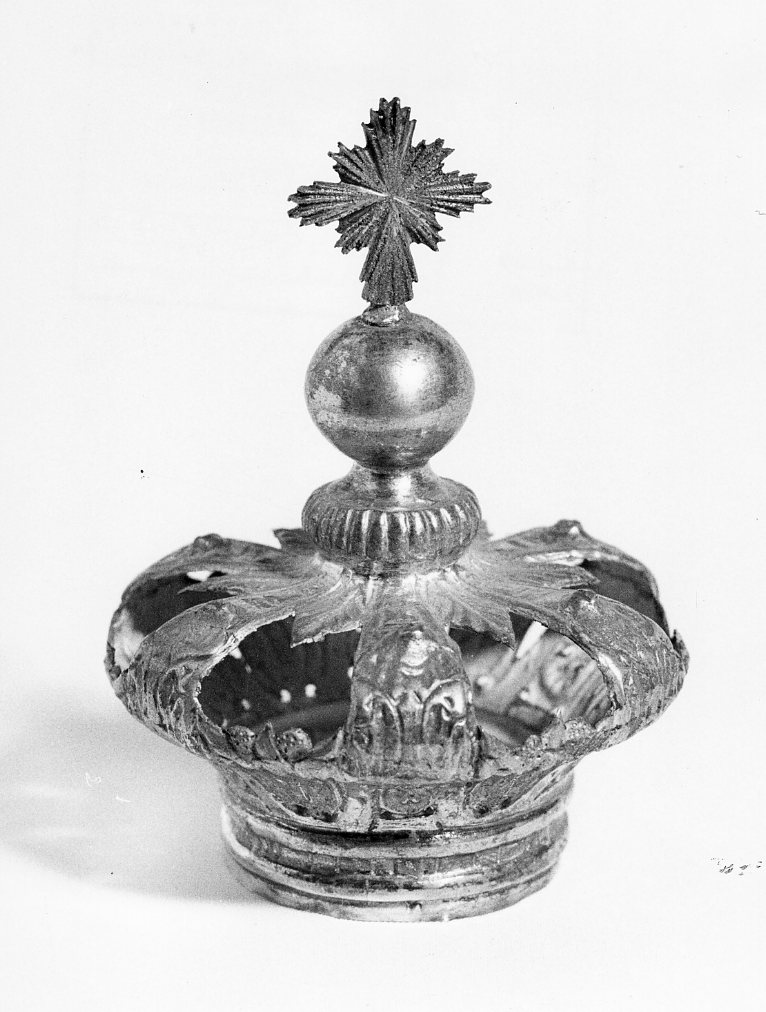 corona da statua, opera isolata - bottega napoletana (sec. XIX)