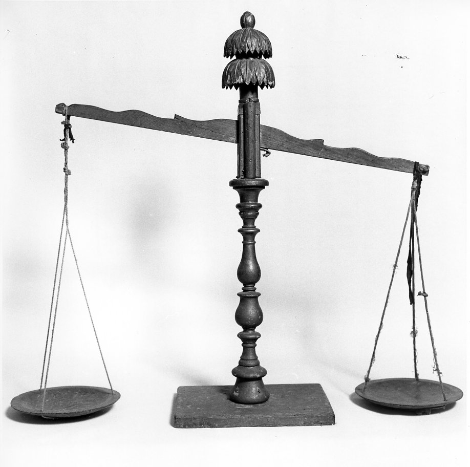 bilancia, opera isolata - bottega molisana (secc. XIX/ XX)