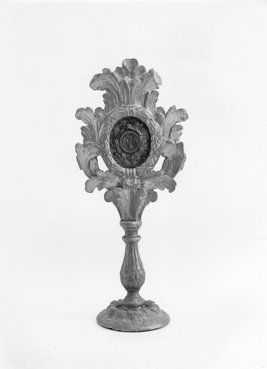 reliquiario-ostensorio, opera isolata - bottega molisana (secc. XVIII/ XIX)