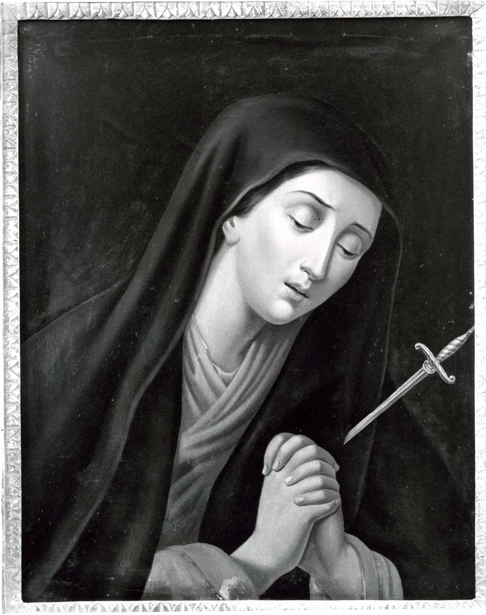 Madonna Addolorata (dipinto, opera isolata) - ambito Italia meridionale (sec. XIX)