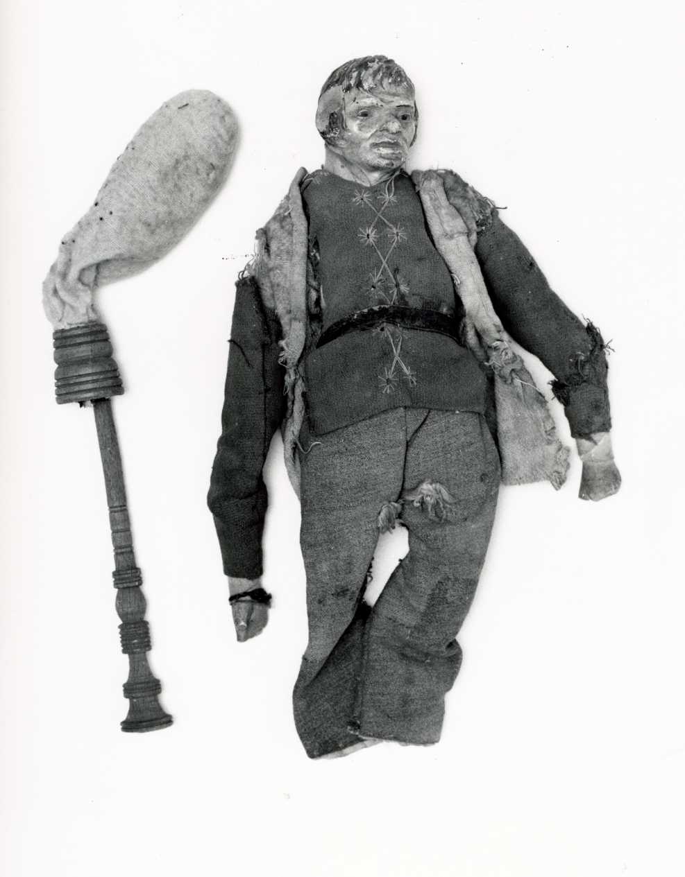 zampognaro (statuetta di presepio, opera isolata) - bottega napoletana (secc. XVIII/ XIX)