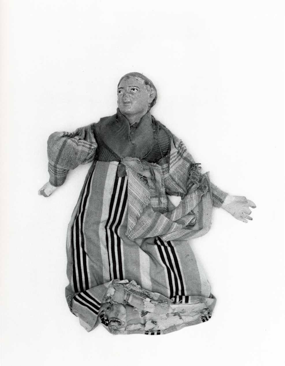 popolana (statuetta di presepio, opera isolata) - bottega napoletana (secc. XVIII/ XIX)