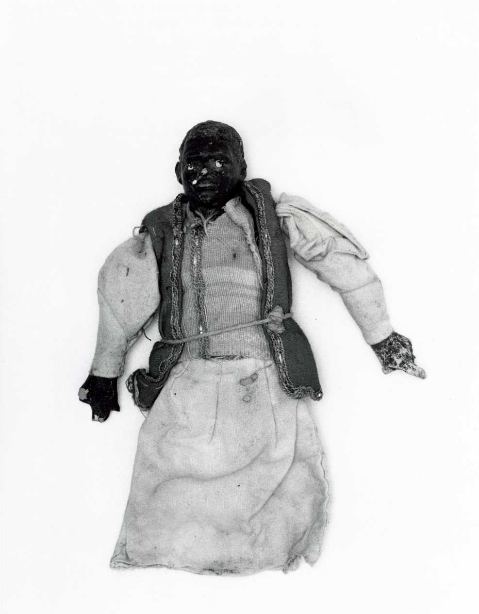 uomo di colore (statuetta di presepio, opera isolata) - bottega napoletana (secc. XVIII/ XIX)