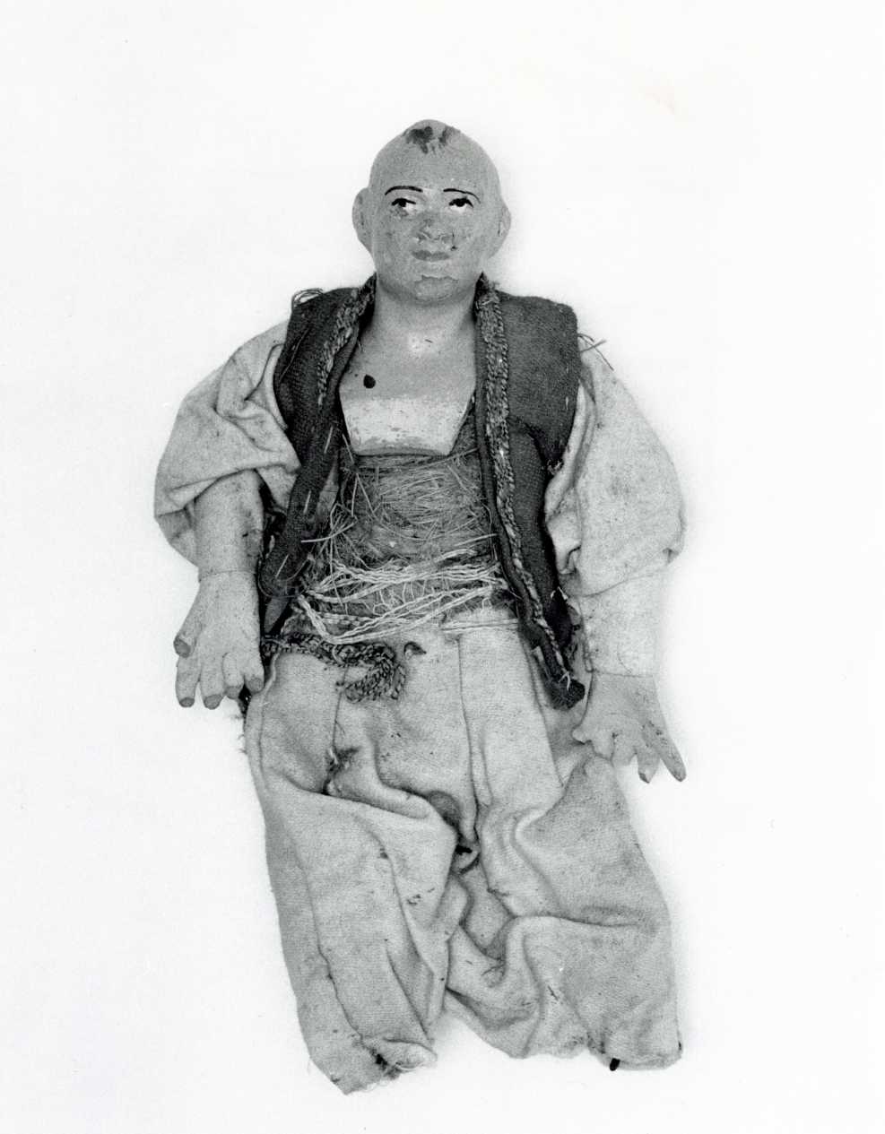 personaggio orientale (statuetta di presepio, opera isolata) - bottega napoletana (secc. XVIII/ XIX)