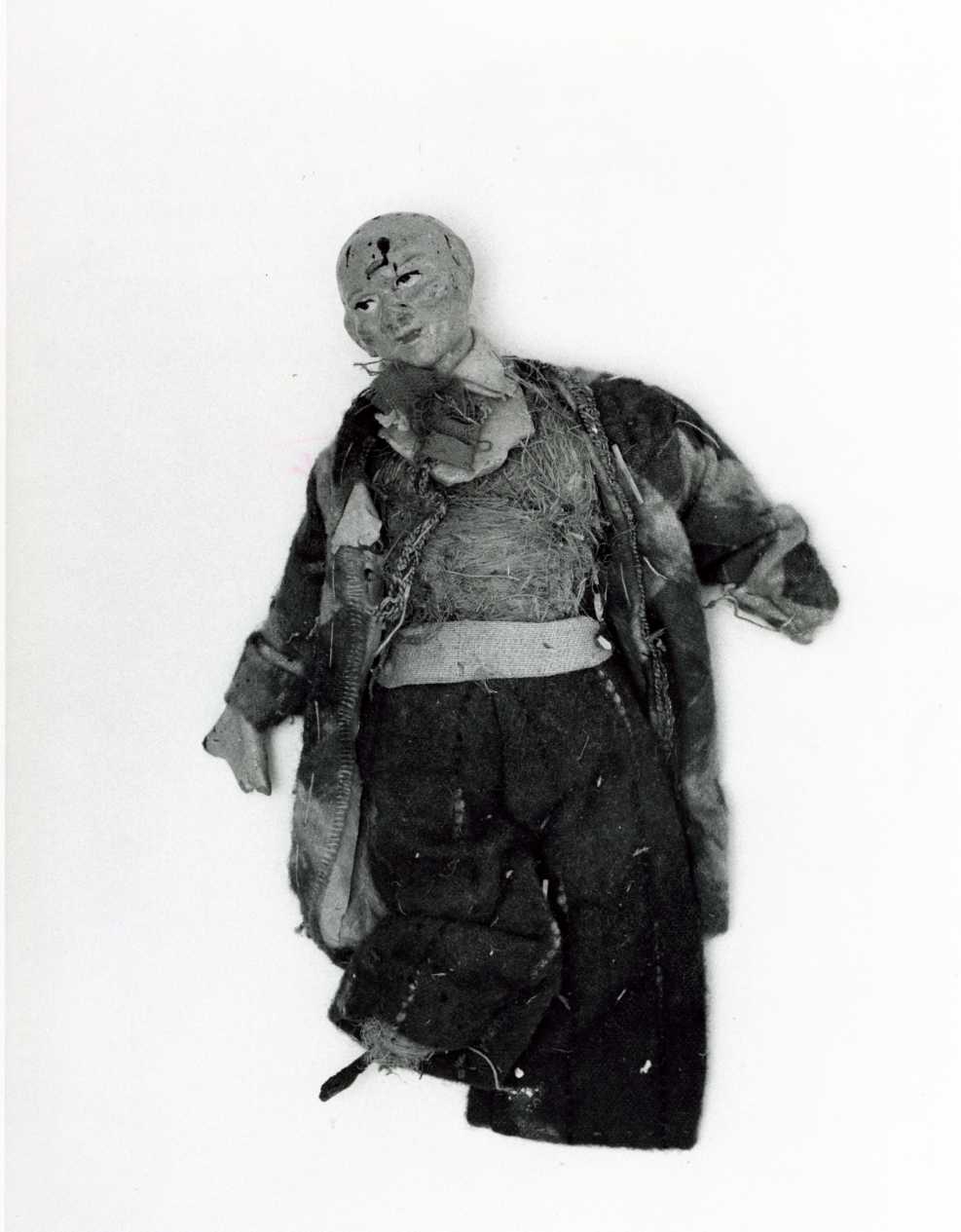 popolano anziano (statuetta di presepio, opera isolata) - bottega napoletana (secc. XVIII/ XIX)