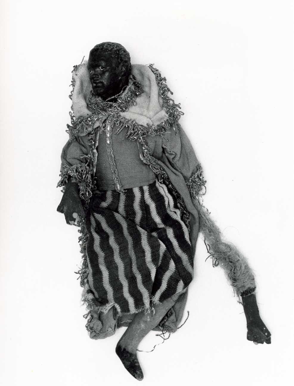 re mago moro (statuetta di presepio, opera isolata) - bottega napoletana (secc. XVIII/ XIX)