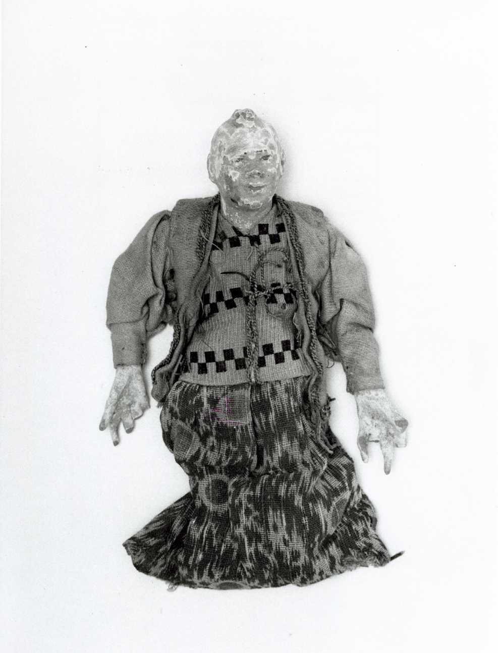 popolano anziano (statuetta di presepio, opera isolata) - bottega napoletana (secc. XVIII/ XIX)