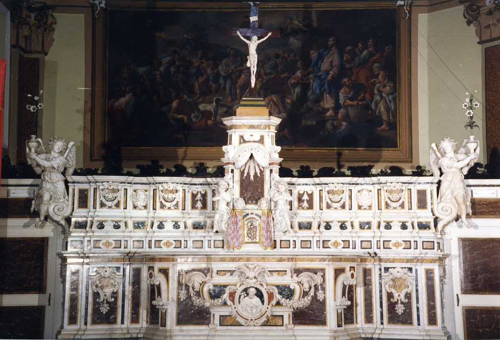 altare maggiore, complesso decorativo - ambito napoletano (sec. XVIII)