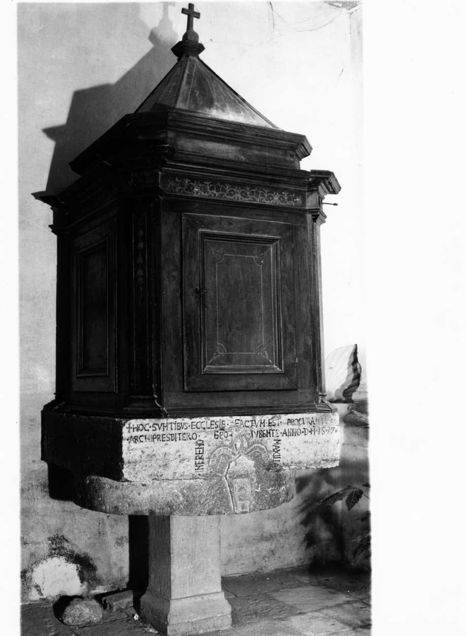 fonte battesimale, opera isolata - bottega molisana (secondo quarto sec. XVI)