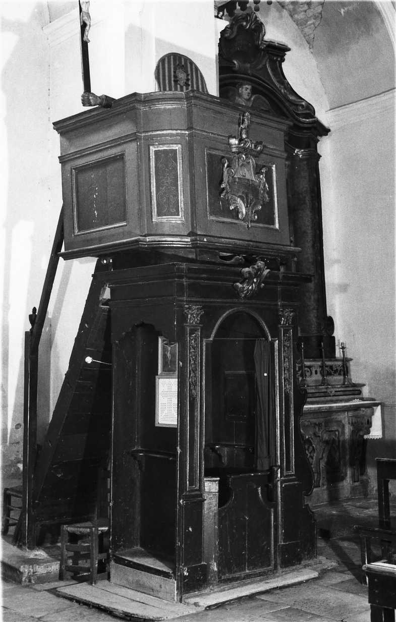 confessionale, elemento d'insieme - bottega molisana (fine sec. XVIII)