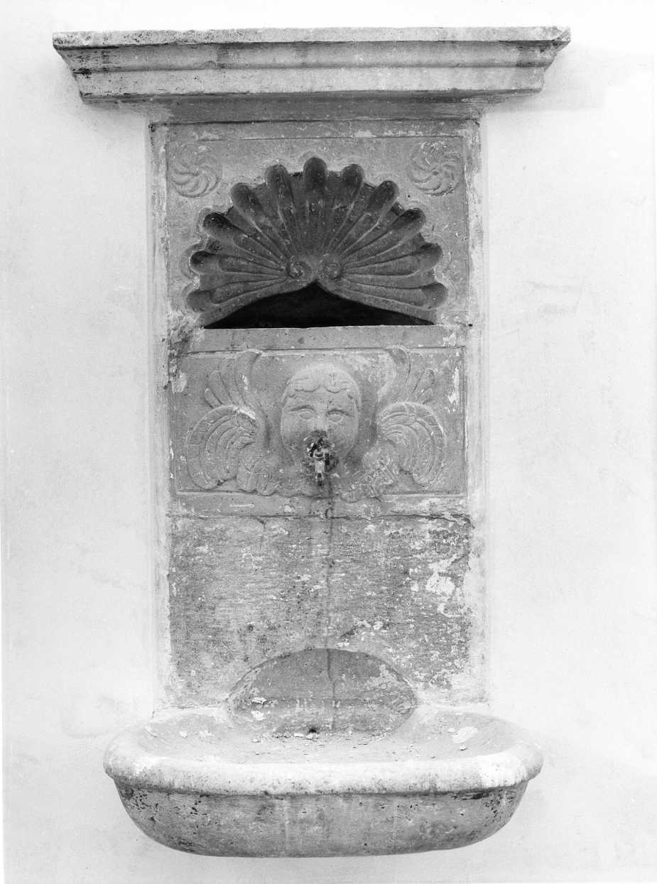 lavabo da sacrestia, opera isolata - bottega molisana (fine sec. XVI)