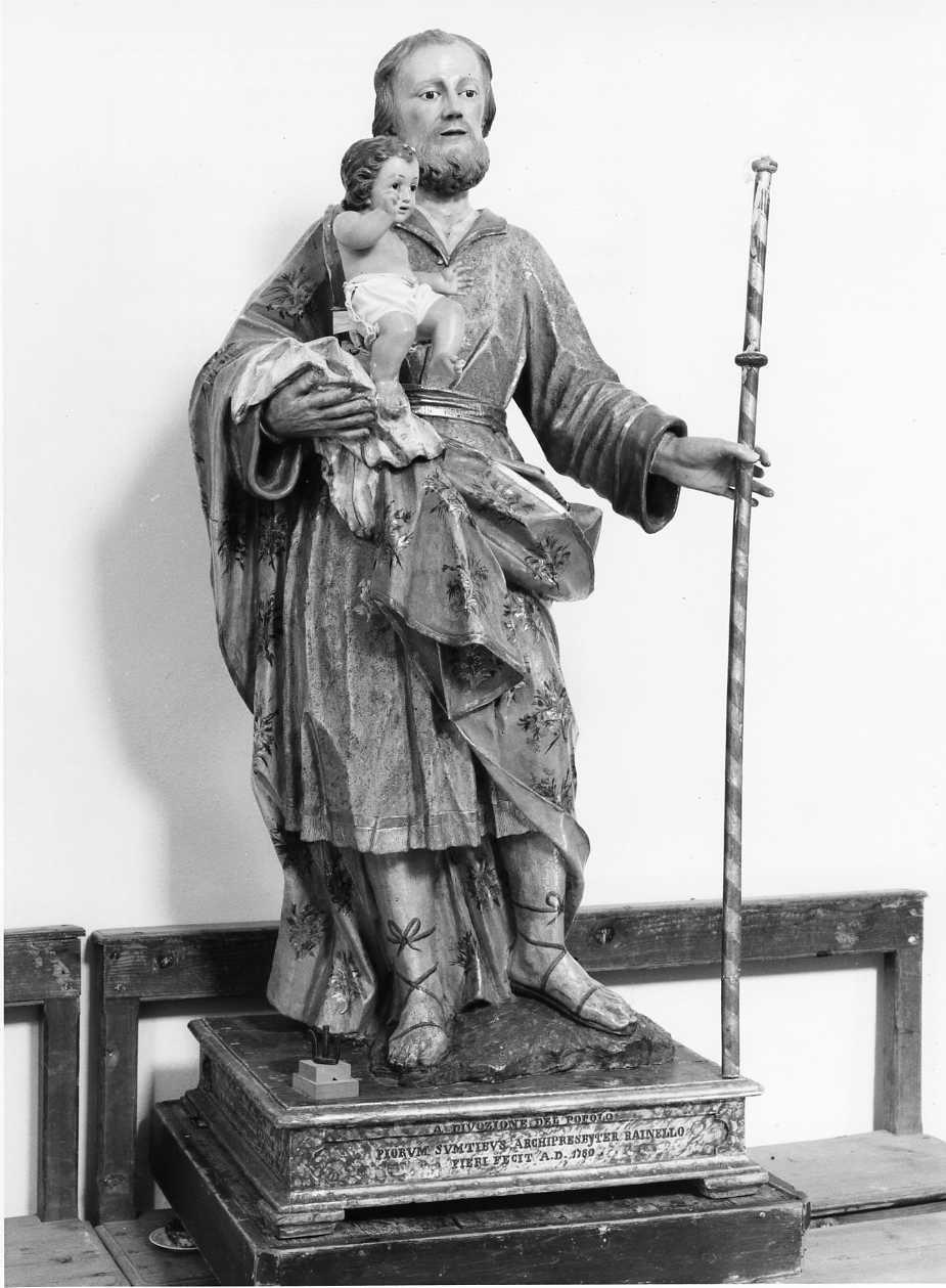 San Giuseppe (statua, opera isolata) di Giovannitti Silverio (sec. XVIII)