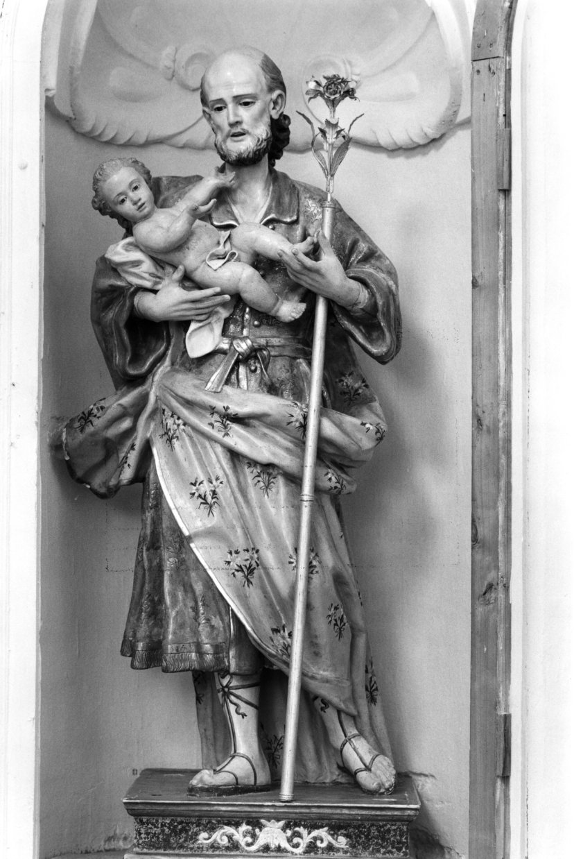 San Giuseppe con il Bambino (statua) di Di Zinno Paolo Saverio (attribuito) (sec. XVIII)