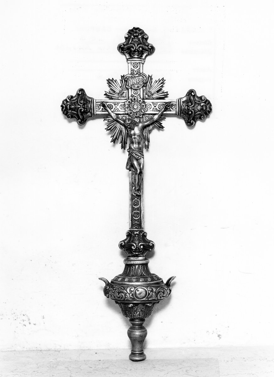 croce processionale - bottega napoletana (ultimo quarto sec. XIX)