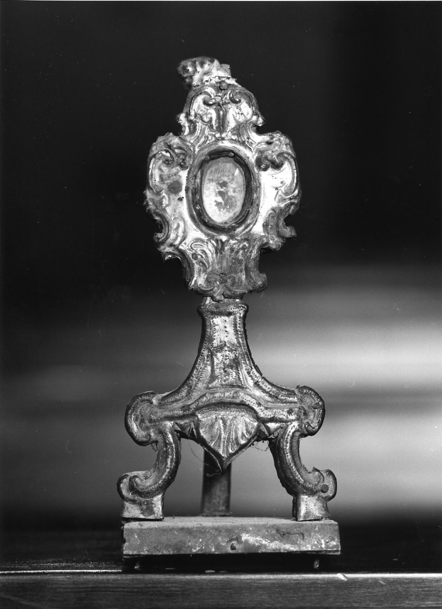 reliquiario - a ostensorio - bottega napoletana (sec. XIX)