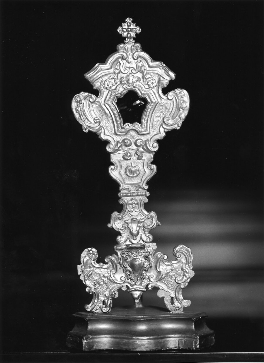 reliquiario - a ostensorio - bottega Italia meridionale (fine/inizio secc. XIX/ XX)