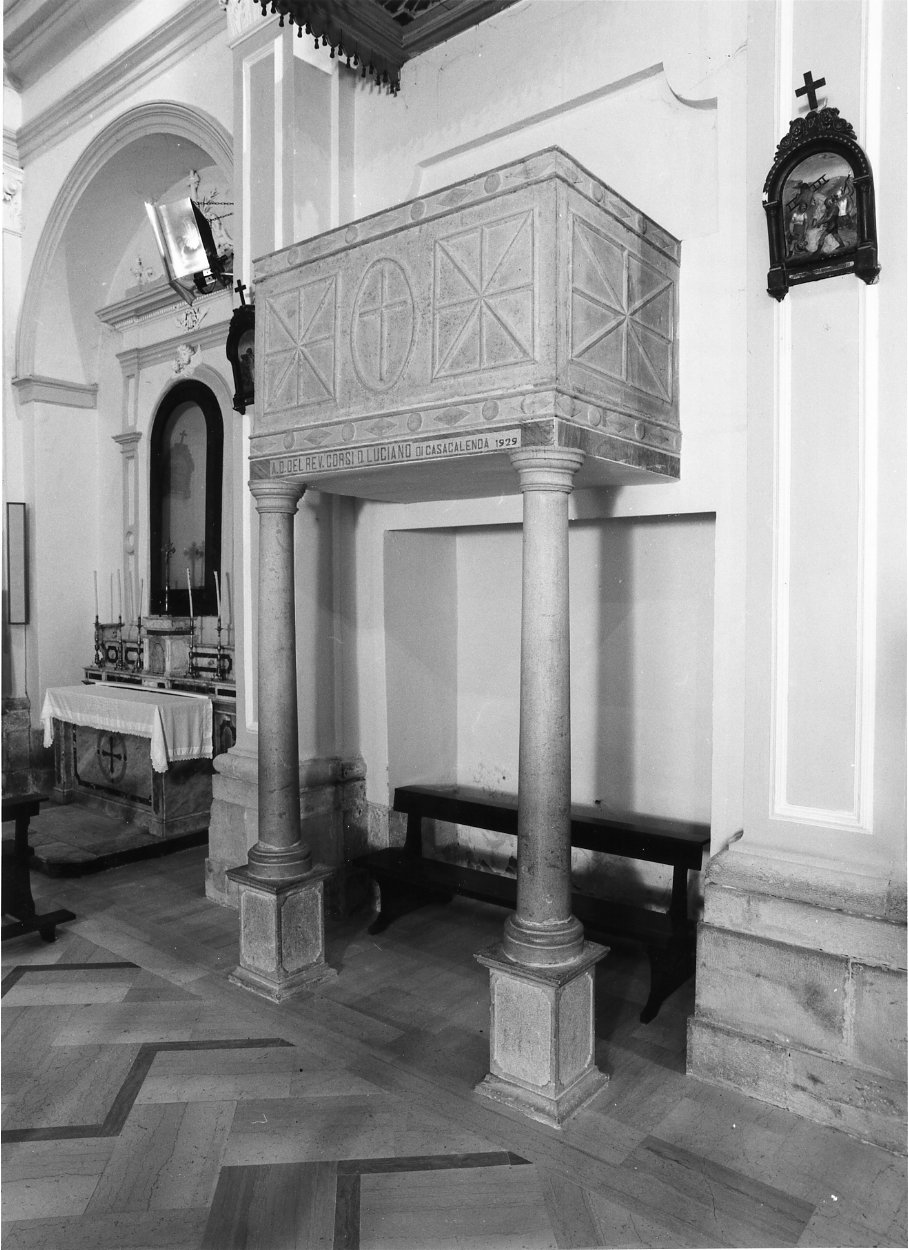 pulpito - bottega molisana (sec. XX)