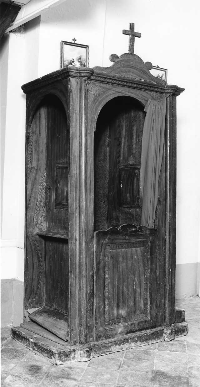 confessionale, opera isolata - bottega Italia meridionale (fine sec. XIX)
