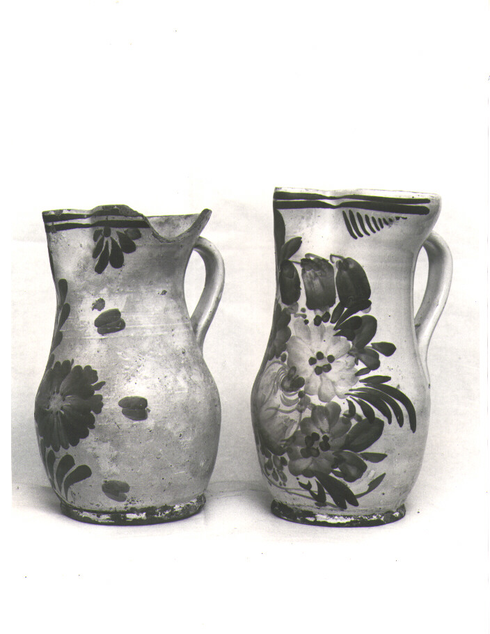 brocca - bottega molisana (fine/inizio secc. XIX/ XX)