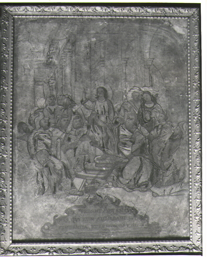 disputa di Gesù con i dottori nel tempio (decorazione pittorica) - ambito molisano (fine/inizio secc. XVIII/ XIX)