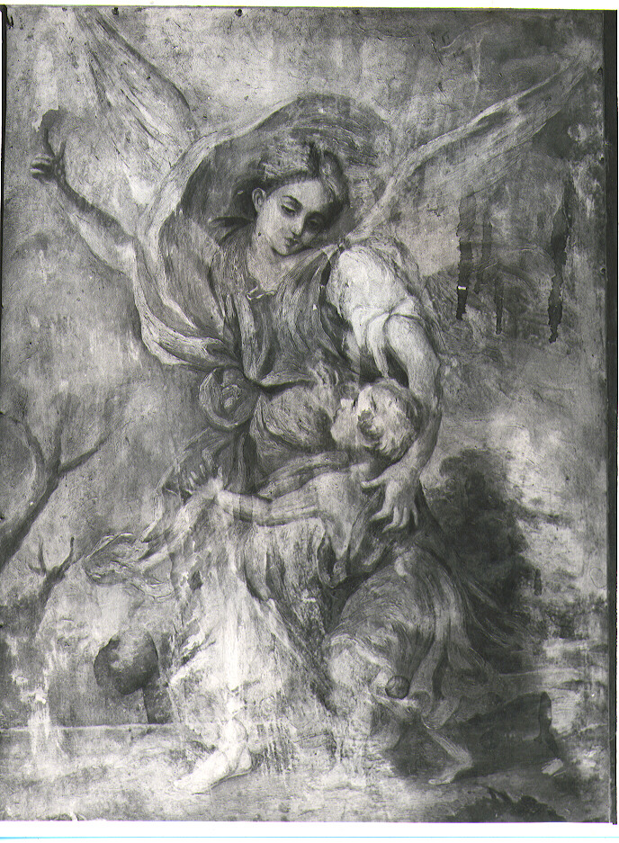 angelo custode (dipinto) di Vecchia Valeria (prima metà sec. XX)