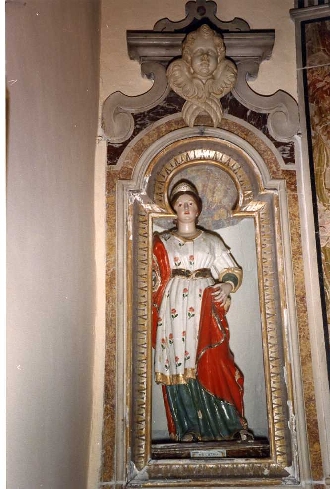 Santa Lucia (statua) di Fiocca Nicola (sec. XX)