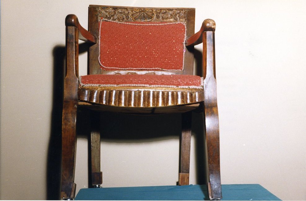 sedia - a braccioli - bottega napoletana (sec. XIX)