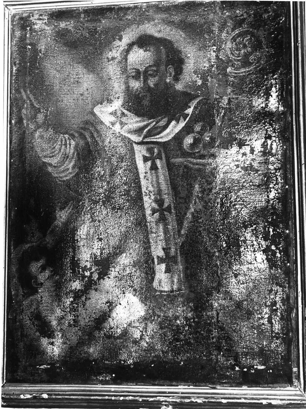 San Nicola di Bari (dipinto, opera isolata) - ambito Italia meridionale (secc. XVII/ XVIII)