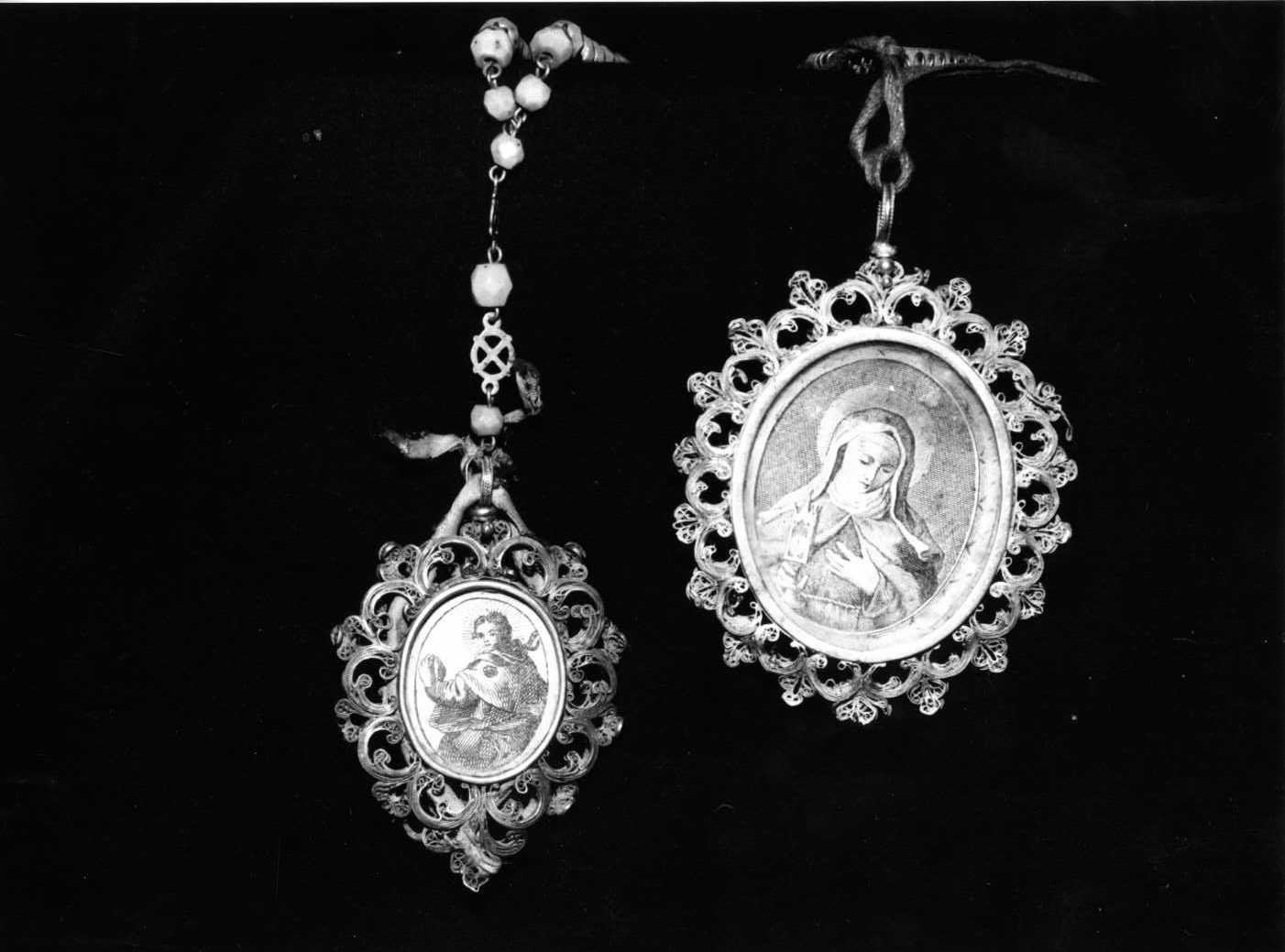 medaglia devozionale, opera isolata - bottega Italia meridionale (sec. XIX)