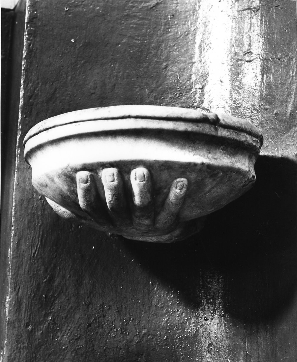 acquasantiera - bottega molisana (sec. XIX)