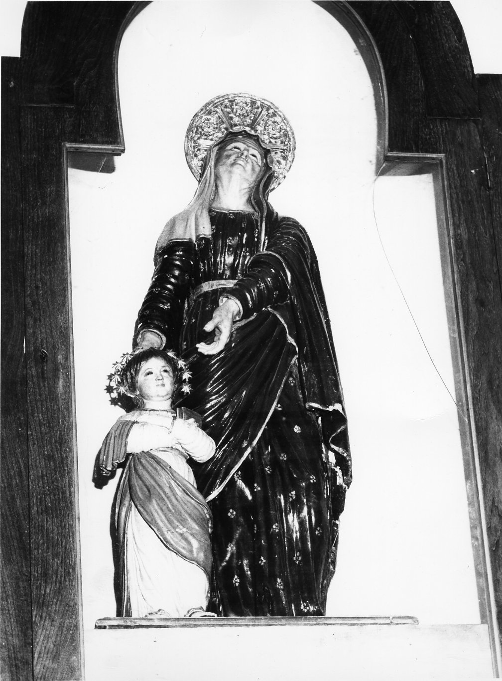 Maria Vergine bambina e Sant'Anna (gruppo scultoreo) - bottega Italia centro-meridionale (sec. XIX)