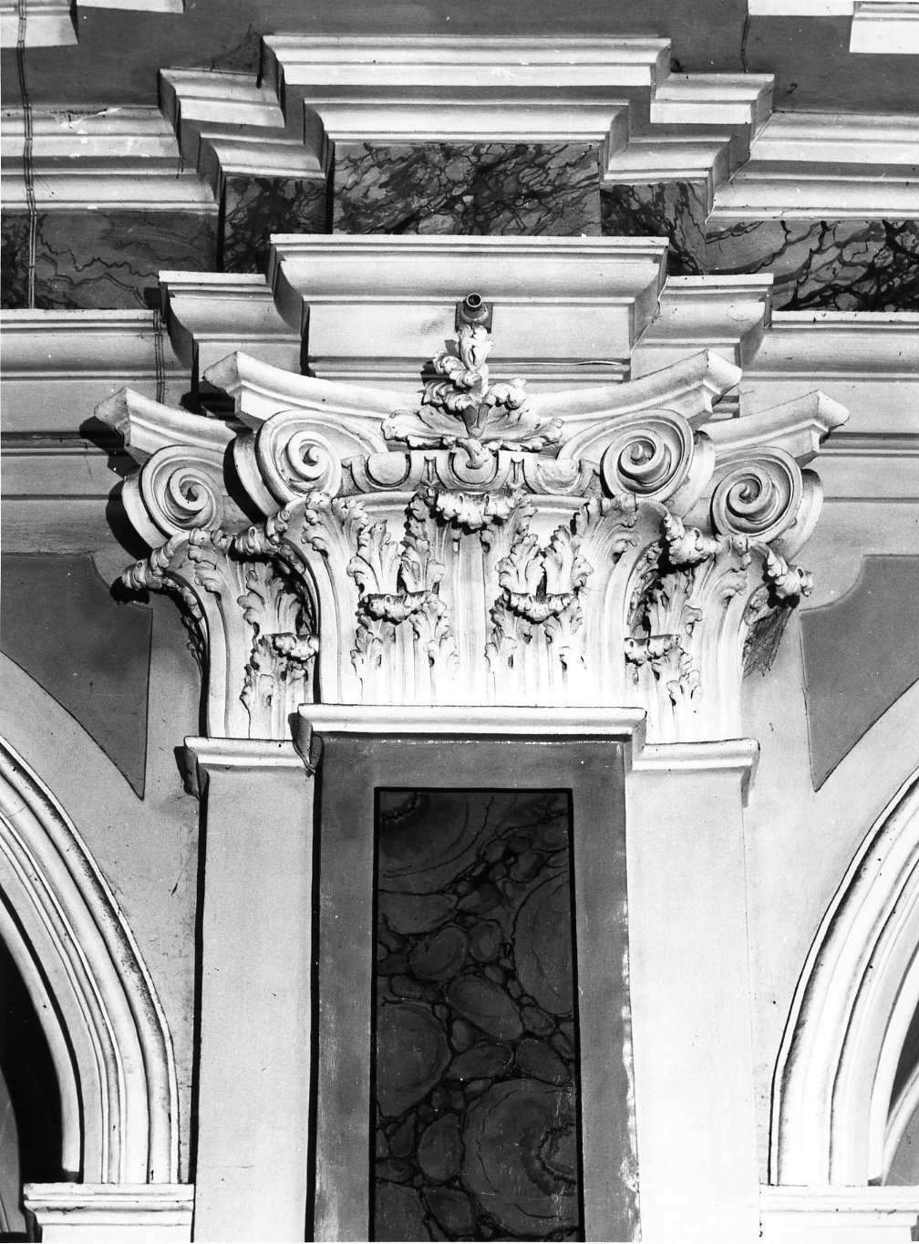 capitello di parasta, serie - bottega napoletana (sec. XVIII)