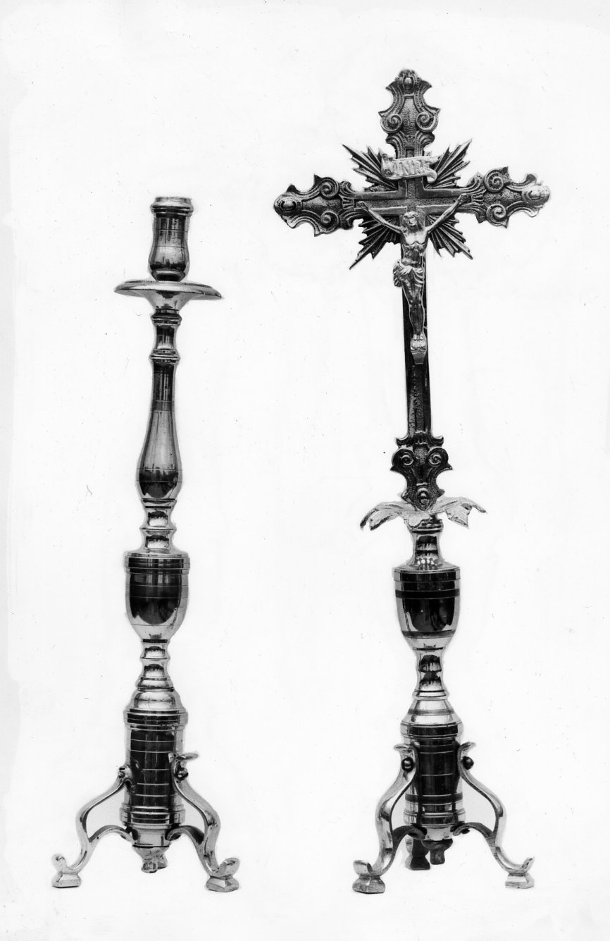 servizio d'altare, insieme - bottega Italia meridionale (sec. XIX)