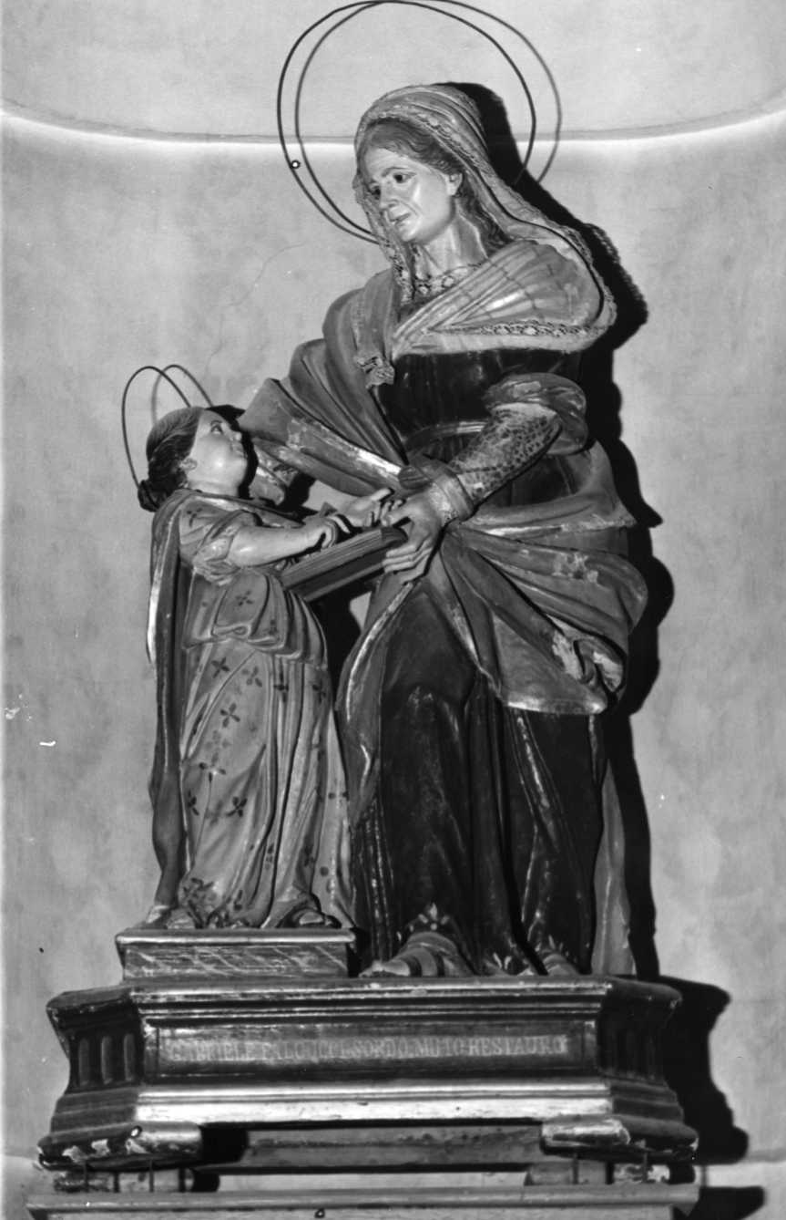 Maria Vergine bambina e Sant'Anna (gruppo scultoreo) - bottega molisana (sec. XVIII)