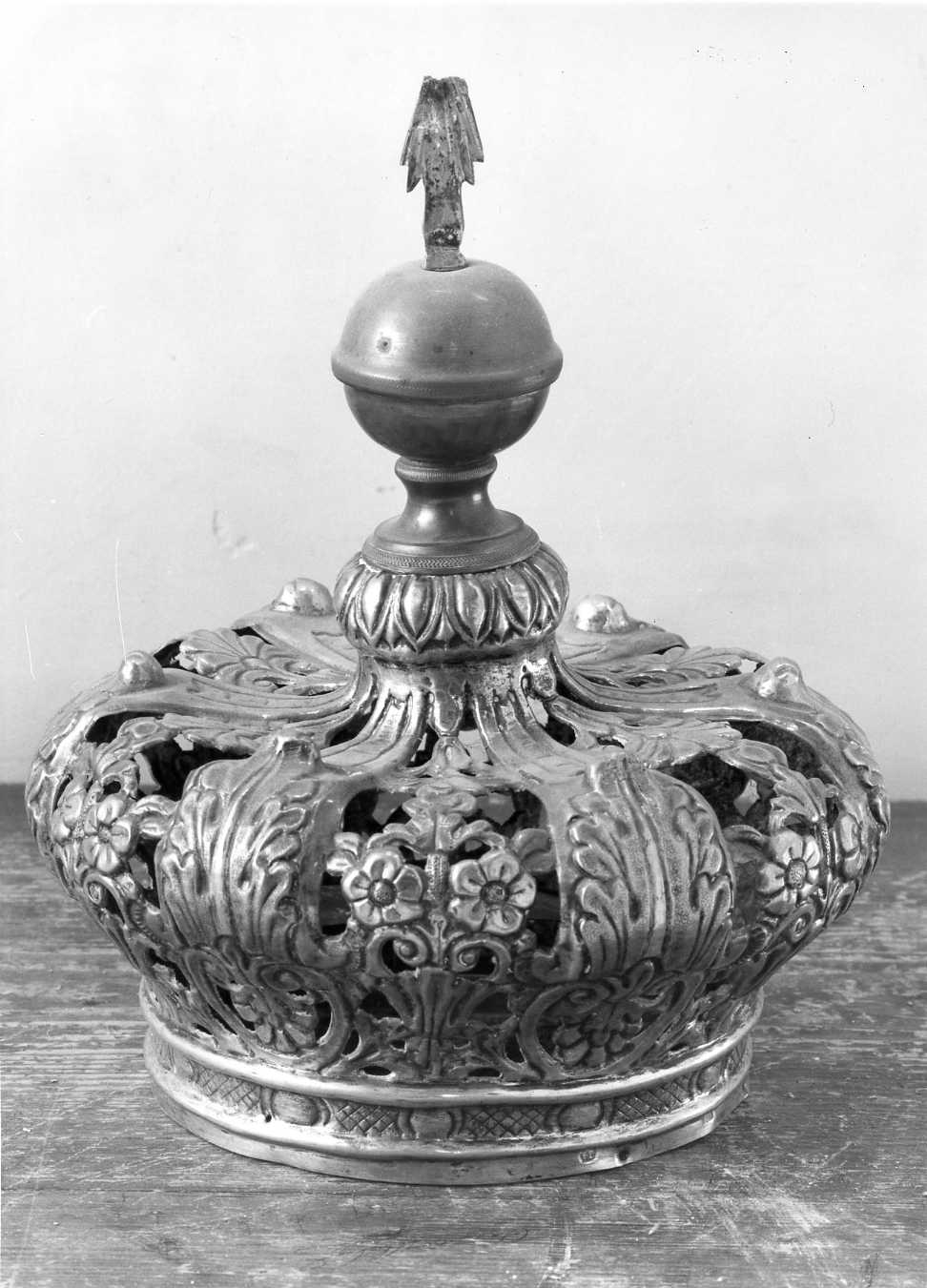 corona da statua, opera isolata - bottega Italia meridionale (sec. XIX)