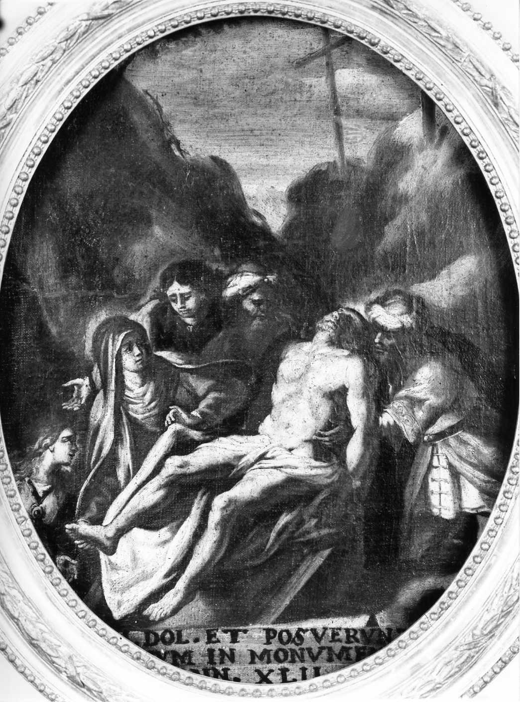 deposizione di Cristo dalla croce (dipinto, elemento d'insieme) - ambito molisano (sec. XVIII)