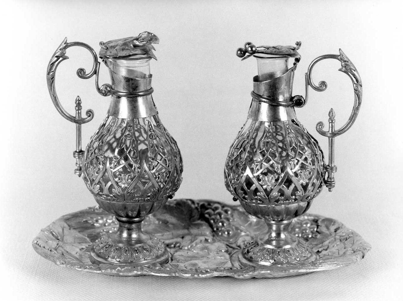 servizio di ampolline, insieme - bottega Italia meridionale (sec. XIX)