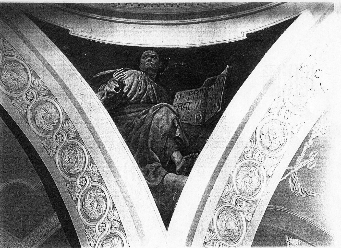 San Giovanni Evangelista (dipinto, elemento d'insieme) di Trivisonno Amedeo (sec. XX)