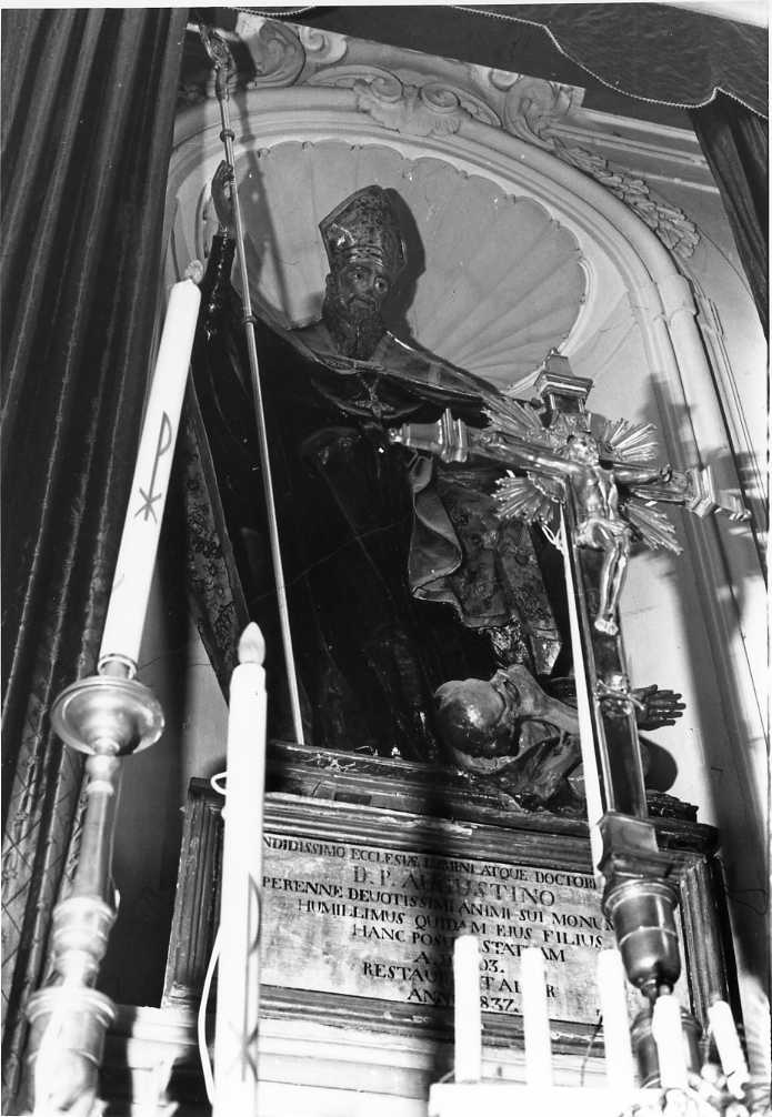 gloria di Sant'Agostino (scultura) - bottega molisana (sec. XIX)