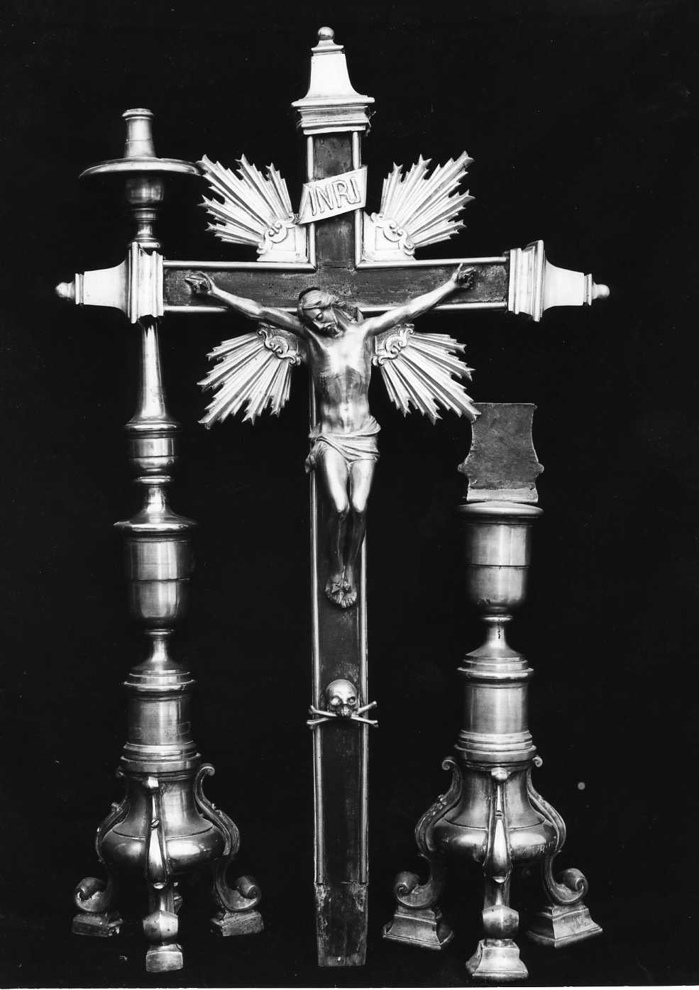 candeliere, serie - bottega molisana (sec. XIX)