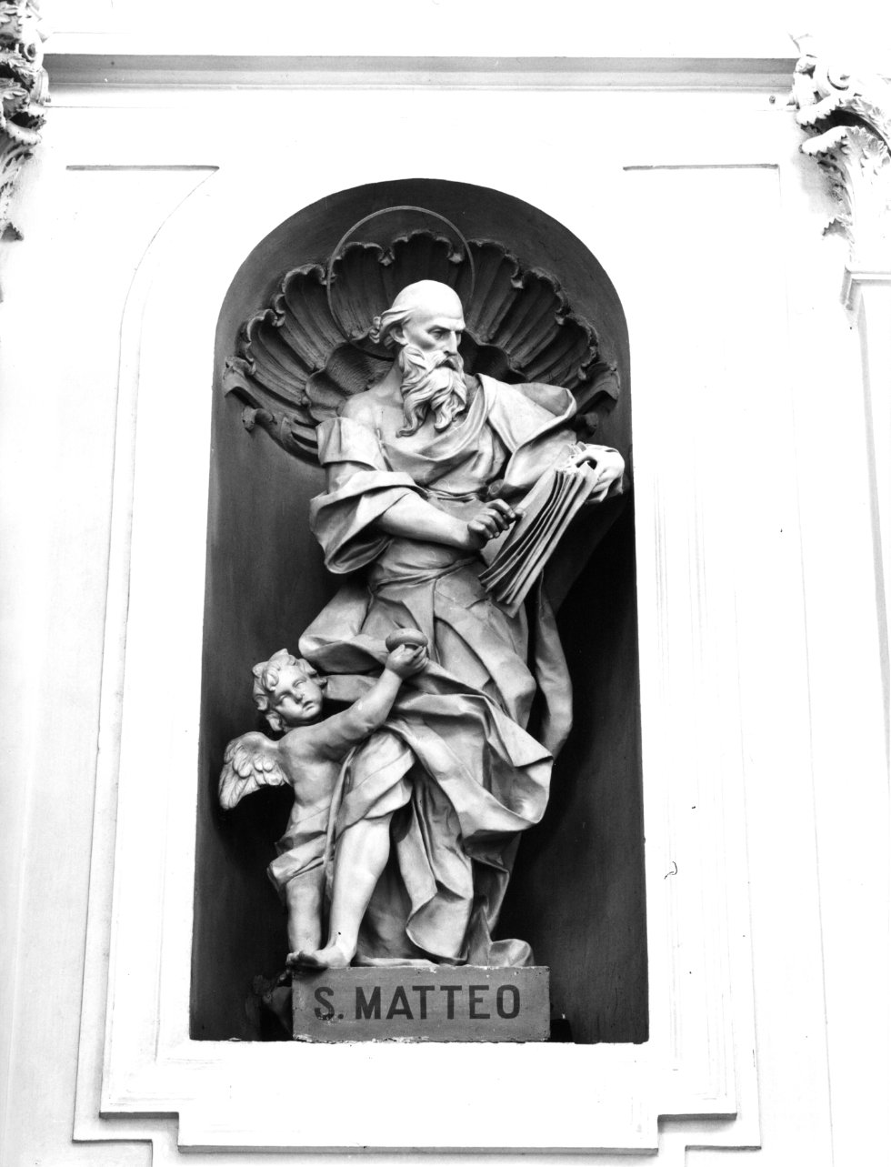 San Matteo e l'angelo (statua) - bottega Italia meridionale (fine sec. XVIII)