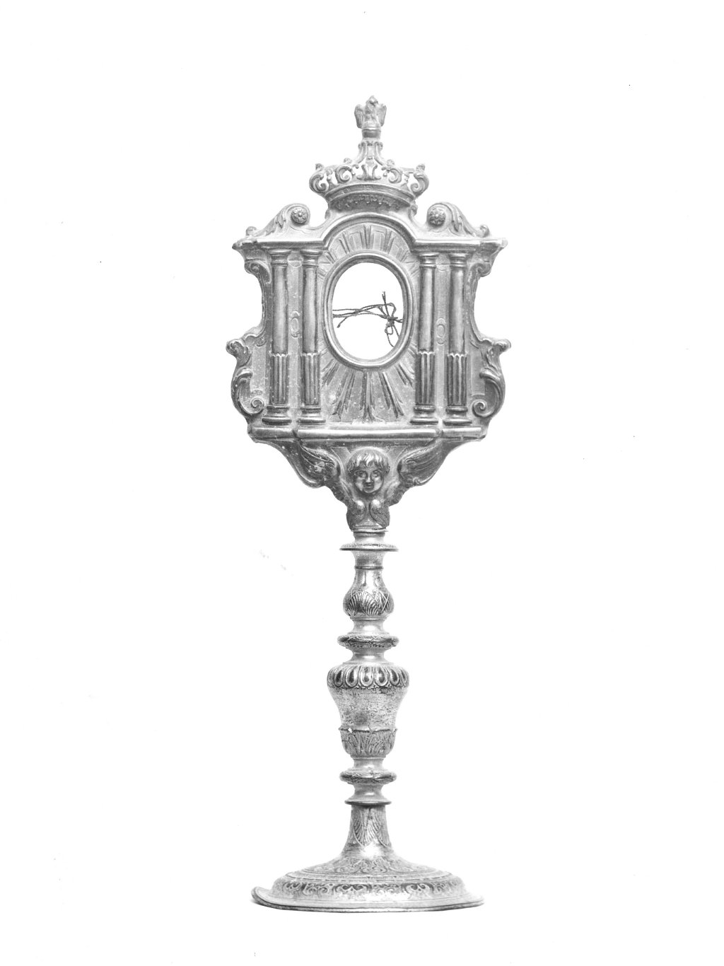 reliquiario a teca - bottega Italia meridionale (secc. XVII/ XIX)