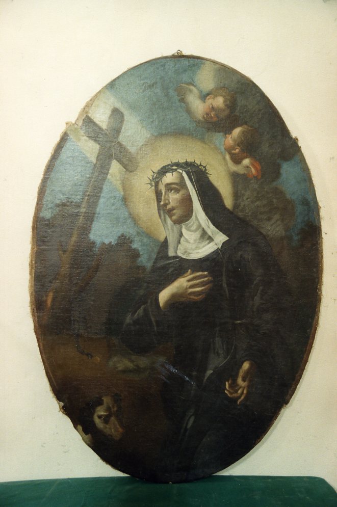 Santa Chiara (dipinto, opera isolata) - ambito molisano (sec. XVII)