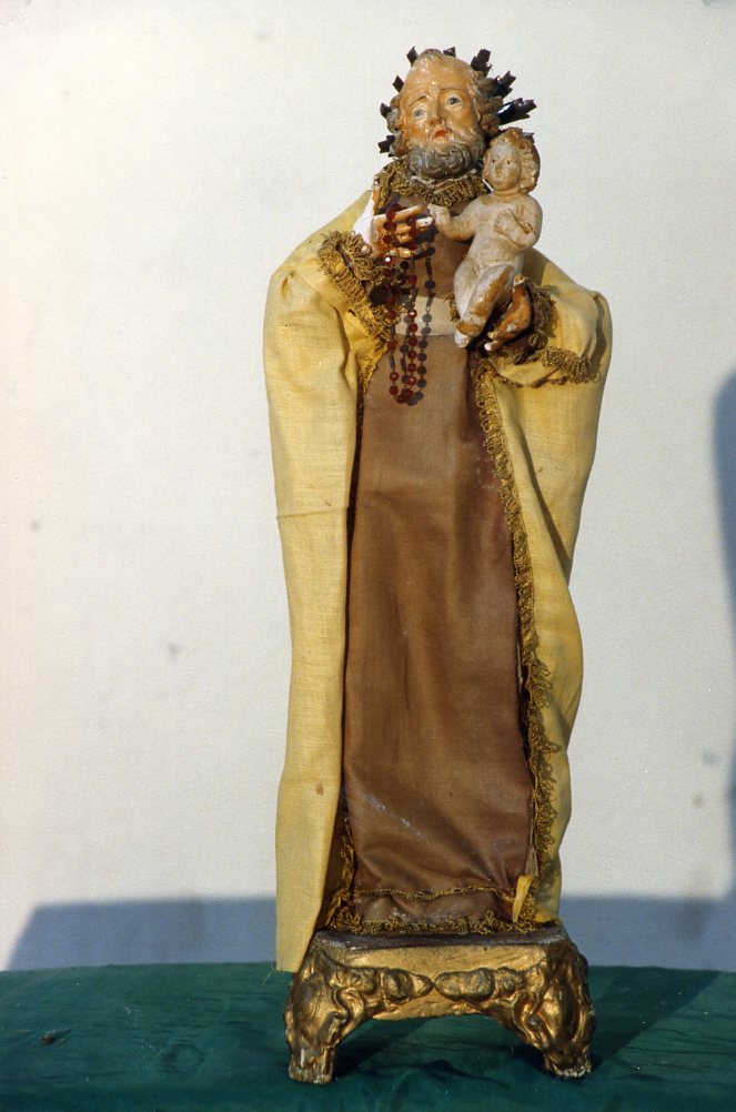 San Giuseppe e Gesù Bambino (statuetta devozionale, opera isolata) - bottega napoletana (sec. XVIII)